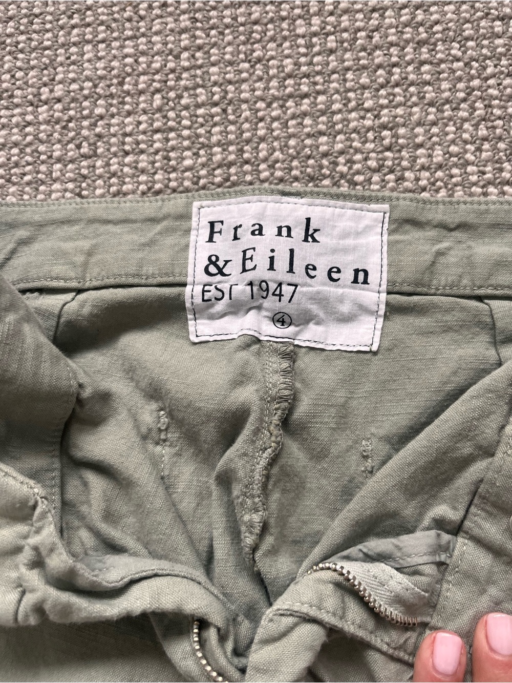 Frank & Eileen Linen Pants, size 4